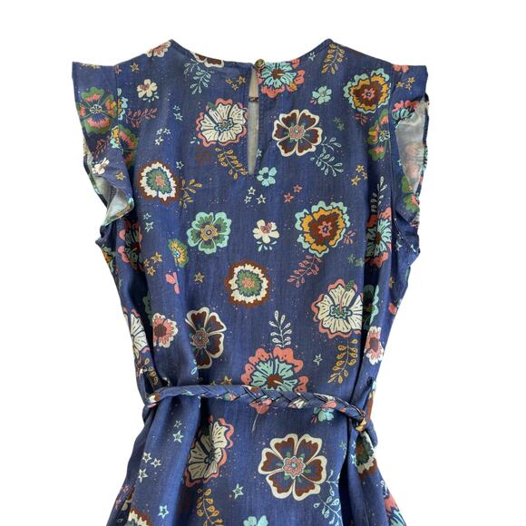 Marine Layer Laney Linen Blend Blue Mini Dress in
Marlin Hibiscus Floral Small - Picture 10 of 12